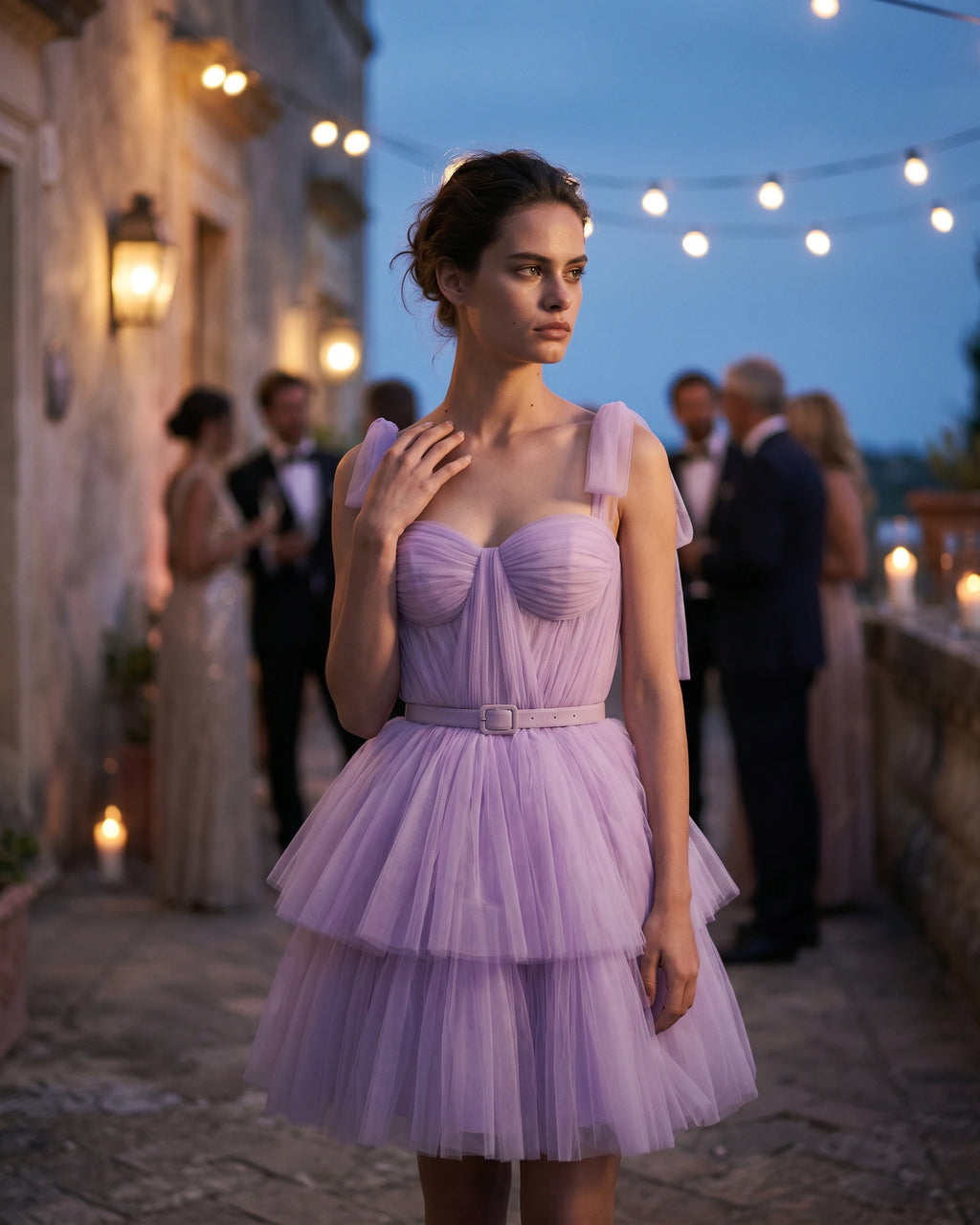 The Seraphina Lilac Corset Dress