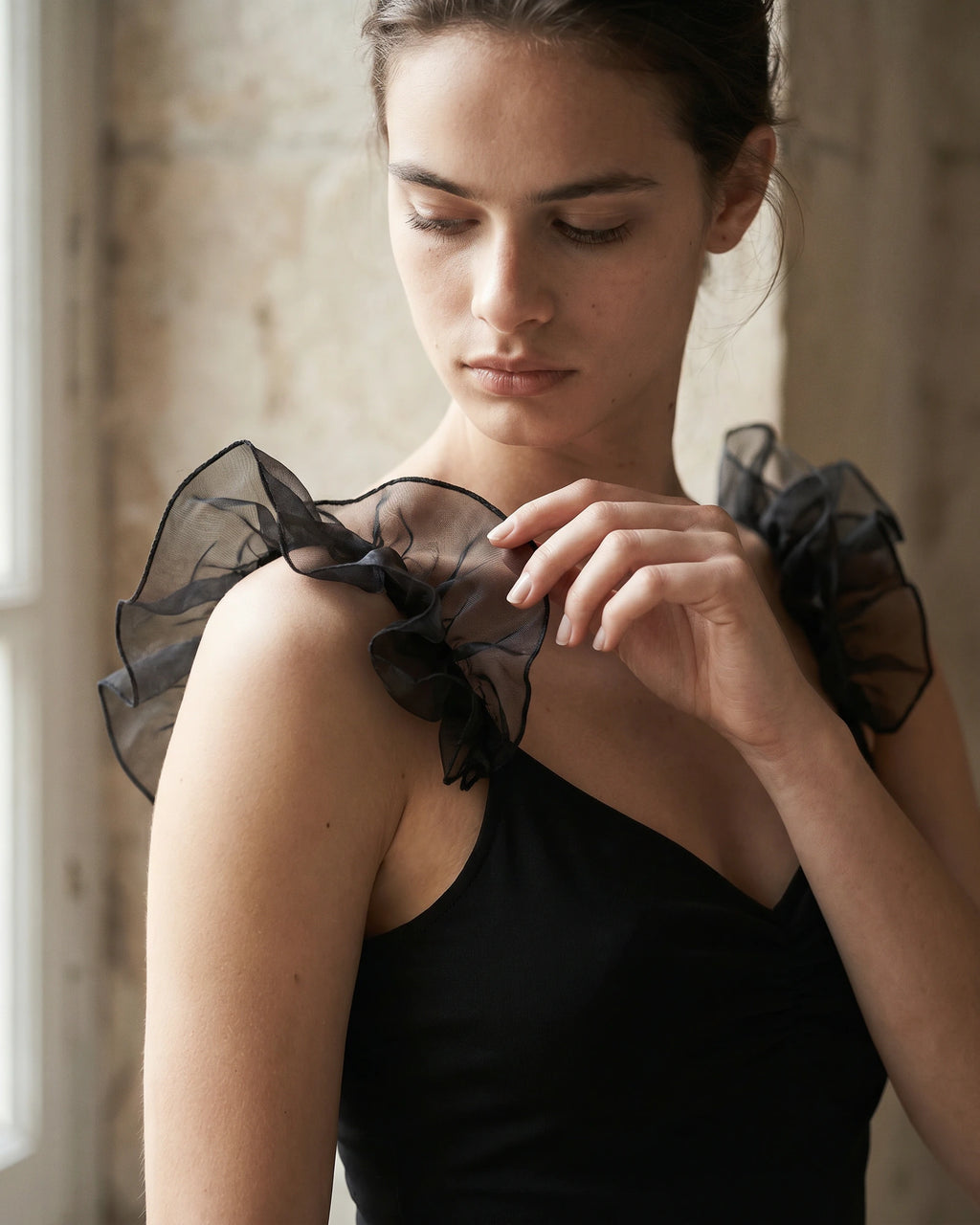 The Sienna Ruffle Organza Crop