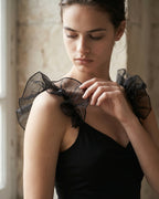 The Sienna Ruffle Organza Crop