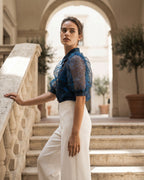The Sofia Puff Sleeve Crop