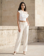 The Sophia Ruffled Crop Top